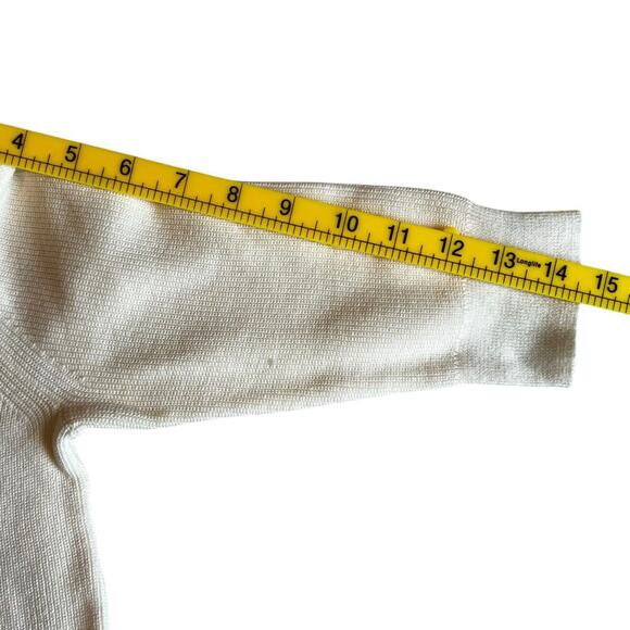 J Crew Crewcuts Sweater Cotton Knit Girl Gold Bow Shirt Ivory Size 6/7 NWT - Picture 7 of 8